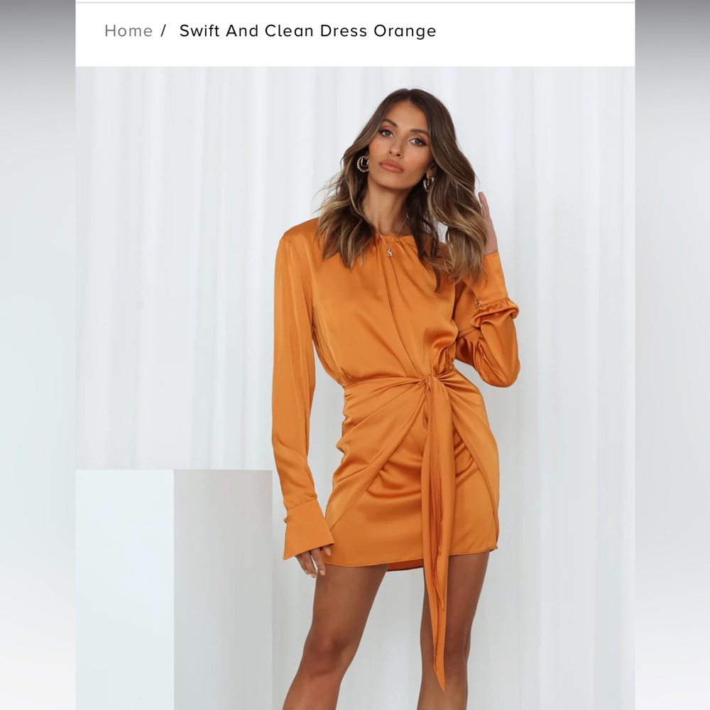 Hello Molly Swift and Clean Dress Orange